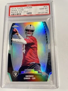 2014 Topps Chrome #DC Derek Carr PSA 10 Die-Cut Rookie Gem Mt - Picture 1 of 2