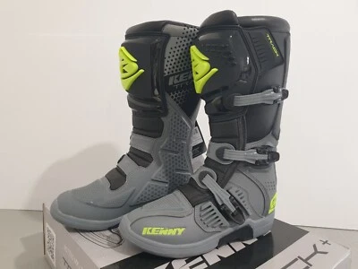 Kenny Bottes Track +Track Boots Adult Grey Neon Yellow (41)- Scratched - Image 1 of 4