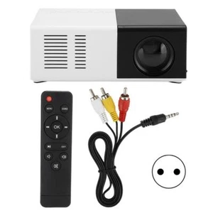 Mini HD LED Projector 320x240 1080P 16:9 USB TF AV Speakers Video Cinema - Zdjęcie 1 z 12