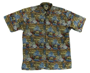 Kahala AVI Mens Camp Hawaiian Shirt M Fruit Stand Button Up - Picture 1 of 6