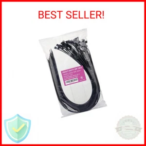 Large Zip Ties Heavy Duty Big Cable Ties Extra Long Tie Wraps Black 26 Inch 60 P - Picture 1 of 2