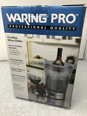 Enfriador de vino inalámbrico Waring Pro PC50: giratorio, pantalla de temporizador, cargador  Foto 1 de 4