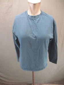 ZARA Size 13-14 Kids Unisex Blue 100% Cotton Long Sleeve Comfy Casual Top 475 - Picture 1 of 11