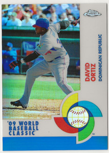 2009 Topps Chrome World Baseball Classic #W33 David Ortiz Blue Refractor /199