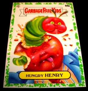 Cubo de basura 2022 Topps para niños Book Worms "Hungry Henry" #84a Green Border - Imagen 1 de 1