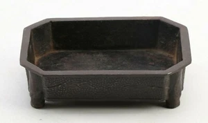 Japanese Chinese Asian Incense Burner Cast Iron Eight-Sided 8 Vintage Antique gy - Picture 1 of 4