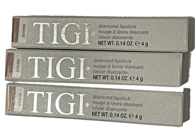3 Pack TIGI Cosmetics diamond lipstick-GOSSIP-NIB - Image 1 of 3