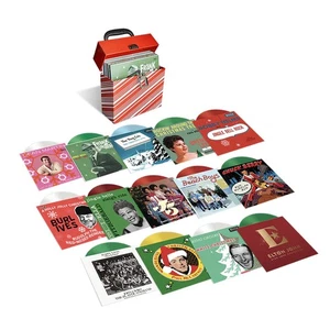 14 7-Inch Vinyl Singles Classic Holiday Box Set Beach Boys Sinatra McCartney - Imagen 1 de 8
