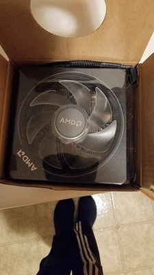 AMD Wraith Prism RGB LED Socket AM5 AM4 4-Pin PWM CPU Cooler P/N:712-000075 RevE - Image 1 of 2