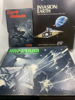 LOTE de juegos de mesa de ciencia ficción Imperium, Invasion Earth & Dark Nebula GDW de colección Foto 1 de 4
