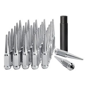 DYNOFIT 14mmx1.5 Wheel Spike Lug Nuts, 32 x Chrome M14x1.5 Lug Nut, DYNOFIT 4.4 - Bild 1 von 7