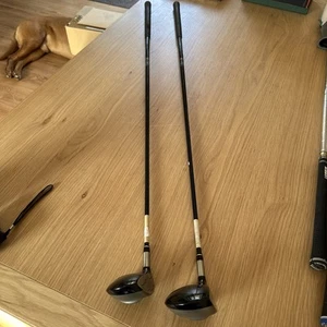 2 x La Jolla club Steel Knife 3 & 5 wood Reg Flex Right Handed Golf Clubs exc - Picture 1 of 22