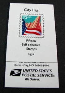 US Booklet Stamp Scott# BK 275 City Flag P#V1111 1999 L746 - Picture 1 of 1