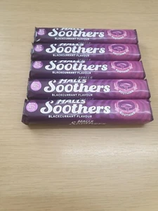 Halls Soothers Blackcurrant 5 PACKS x 45g (ONLY £7.39) FREEPOST - Picture 1 of 12