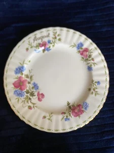 Royal Albert FLOWER OF THE MONTH Bone China Salad Plate August Poppy 8” - Bild 1 von 2