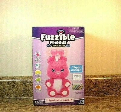 Fuzzible Friends Sparkles Unicorn Interactive Plush Compatible W/ Alexa Echo NEW - Image 1 of 3