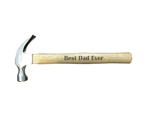 Dad Gifts Grabado Hammer Best Dad Ever 16 oz Garra Hammer Día del Padre - Imagen 1 de 3