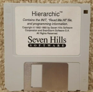 Disquete vintage 1993 Apple IIgs 3,5 pulgadas Seven Hills software jerárquico - Imagen 1 de 2