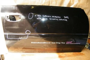 1992-2000 SUBARU IMPREZA STI DRIVER SIDE FRONT OSF DOOR IN BLACK - Picture 1 of 1