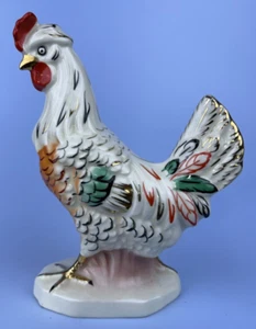 Vintage Porcelain Chicken Figure ~ Czechoslovakia - Picture 1 of 6