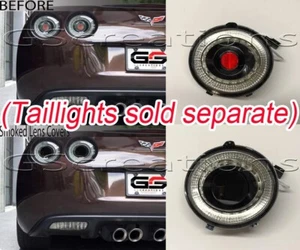 C6 Corvette 2005-2013 MORIMOTO XB LED Tail light Center Reflector Covers- SMOKED - Picture 1 of 4