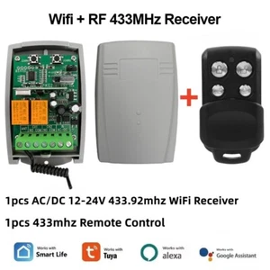 Tuya Wifi Smart Gate interruttore telecomando telecomando ricevitore porta garage modulo relè 2 CH - Foto 1 di 10