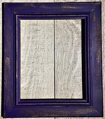 F003-443 1-3/4" Amethyst Distressed Wood Picture Frame - Image 1 of 3