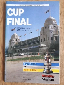 FA Cup Final Everton v Watford - Official Programme - 19th May 1984 - Picture 1 of 7
