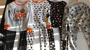 CHOOSE FaBoolous ~OR~ Halloween Print Girl Size 5 6 7 Pajamas Long Sleeve Pants - Picture 1 of 11