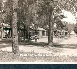 Kitchenette Cottages 1910er Colorado Springs RPPC Auto Zelt Echtfoto Postkarte - Bild 1 von 8