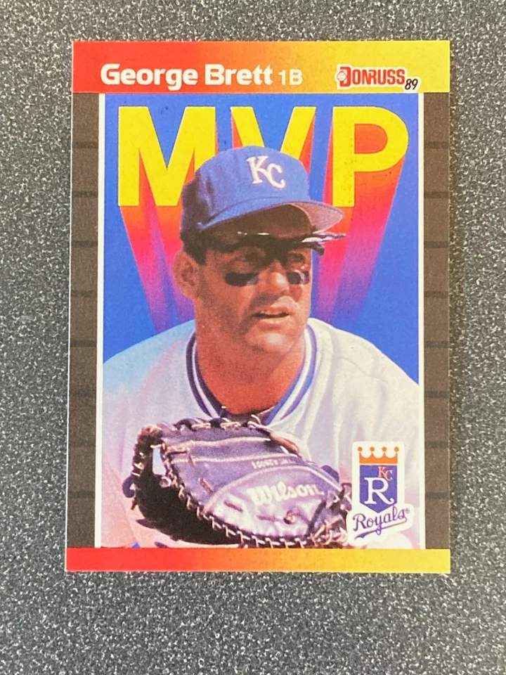 Tarjeta de error Donruss MVP 1989 #BC 7 George Brett muy rara BlueDots DoubleAsterisk Foto 1 de 4