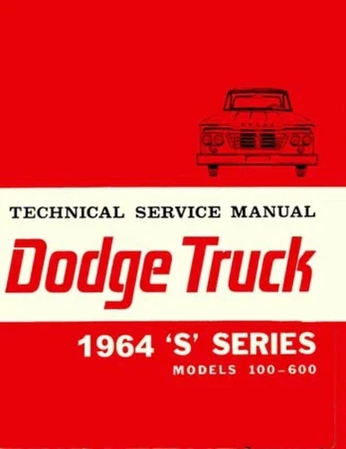Dodge Truck Shop 1964 camioneta manual panel Power Wagon D100 D200 D300 W100-WM300 Foto 1 de 1