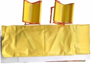 Vintage Barbie 1971 Country Camper Folding Camp Chair Stool Set + Sleeping Bag - Picture 1 of 7