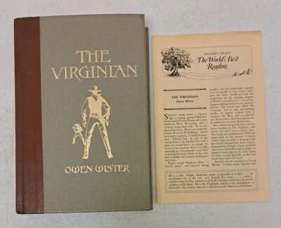 THE VIRGINIAN by Owen Wister 1988 Reader's Digest Arthur I. Keller #6.2.48A Foto 1 de 4