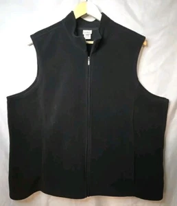 LL Bean Fleece Woman's Vest 2XL Polartec Full Zip Sleeveless Sweater Gorpcore - Picture 1 of 10