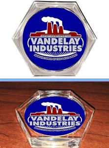 Posavasos acrílicos Vandelay Industries Seinfeld George Costanza con respaldo de corcho real - Imagen 1 de 4