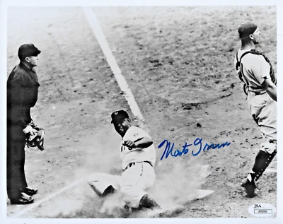 Monte Irvin, New York Giants — Autographed 8 x 10 — JSA Authentication — HOF - Image 1 of 2