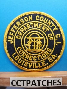 JEFFERSON COUNTY LOUISVILLE, GEORGIA DEPARTMENT OF CORRECTIONS SHOULDER PATCH GA - Picture 1 of 2