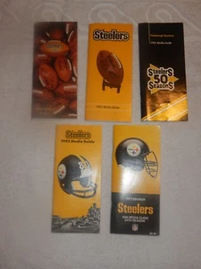 Vintage Pittsburgh Steeler Media Guides 1980 1981 1982 1983 1986  - Picture 1 of 12
