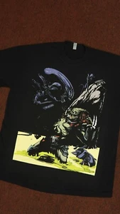 Aliens Vs Predator Screenprinted T Shirt Mens High Quality Sizes M-3XL - Picture 1 of 8