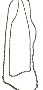 Collar Vintage Sarah Coventry Doble Hilo Tono Plata - Imagen 1 de 4