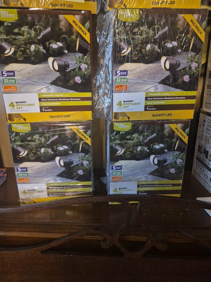 Better Homes and Gardens QuickFIT Garden Spotlights - Pack Of 4