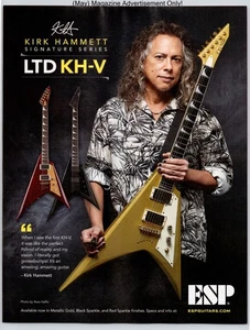 Guitarra Kirk Hammett Signature Series LTD KH-V Promo 2023 Página Completa Anuncio Impreso - Imagen 1 de 4