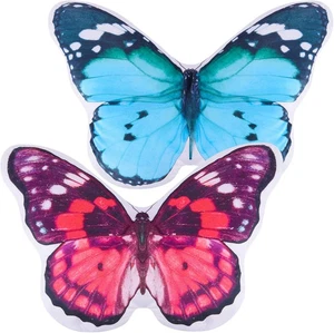 2pcs 3D Butterfly Throw Pillow Plush Decorative Cushion for Bed Couch 15x13" - Picture 1 of 2