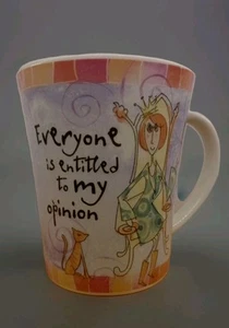 Born To Shop Mug 'Everyone Is Entitled To My Opinion' Johnson Brothers - Picture 1 of 7