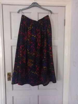 Windsmoor Black Multicoloured Design Skirt Size 16 - Image 1 of 4