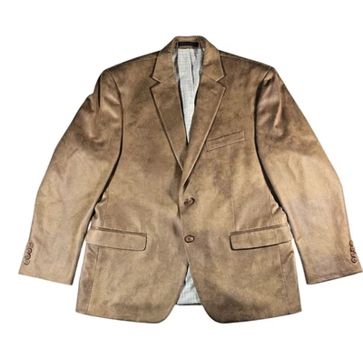 Ralph Lauren Marrón Imitación Gamuza Hombre Abrigo Deportivo Blazer Chaqueta 43 Corto Foto 1 de 4