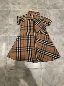 Authentic BURBERRY Girl Dress Nova Check Child London Kid SZ 110 CM 4-5 YRS - Picture 1 of 11