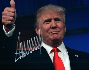Donald Trump Autographed 8x10 Photo Signed Picture Pic Nice + COA - Picture 1 of 1
