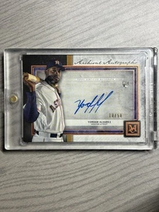 2020 Topps Museum Collection Yordan Alvarez Rookie Auto On-Card RC /50 SP Astros - Picture 1 of 2